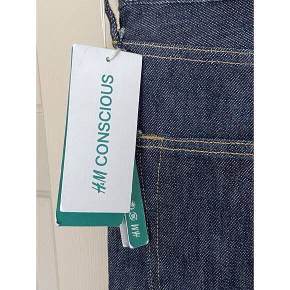 H&M Denim Jeans Men's 36x32 Dark Wash Tapered New with Tags India - Picture 8 of 16